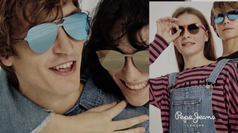 Man and woman wearing Pepe Jeans eyewear